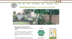 Desktop Screenshot of mcdonoughfence.com